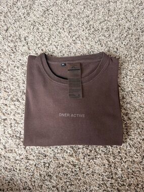 Oner Active Classic Mirror Graphic Oversized Long Sleeve Top